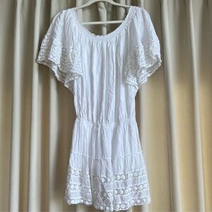 Melissa Odabash white swim coverup